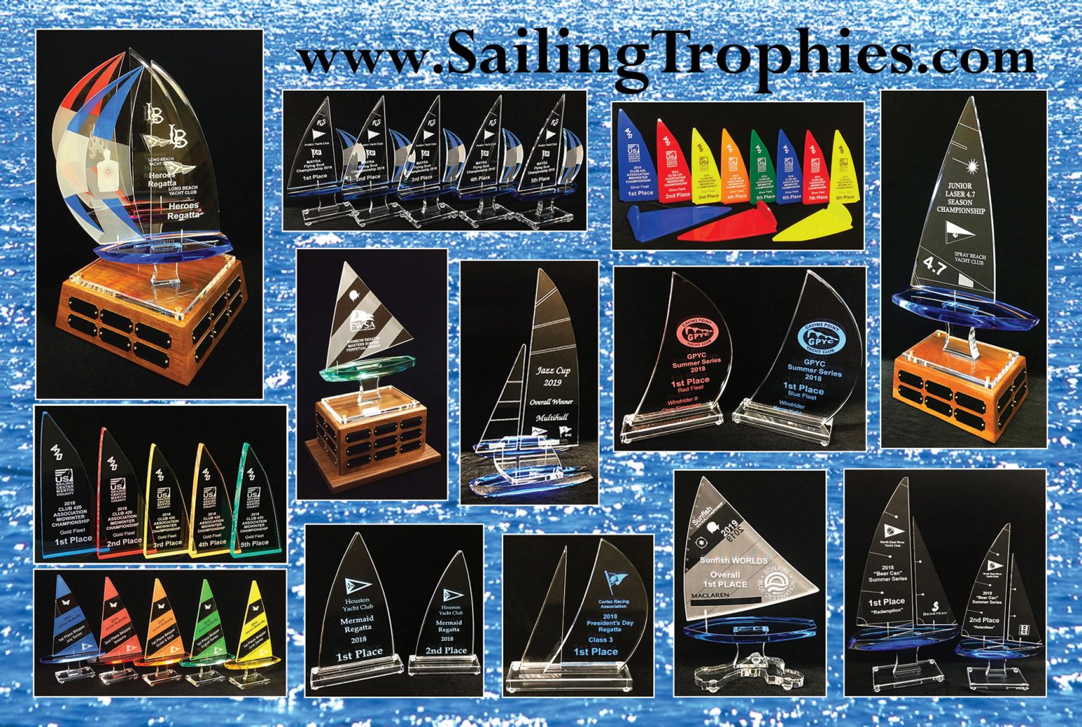 Leading supplier of custom sailing trophies and